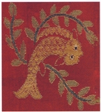 明 红地鱼藻纹妆花缎-细节.jpg