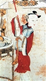 清 穿大襟马甲的清代妇女 天津杨柳青年画.jpg