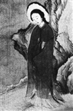 清 穿斗篷的妇女 胡锡《梅花仕女图》.jpg