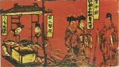 魏晋南北朝 屏风漆画列女古贤图 局部.jpg