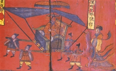 魏晋南北朝 屏风漆画列女古贤图 局部5.bmp