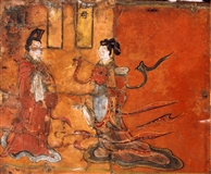 魏晋南北朝 屏风漆画列女古贤图 局部6.bmp