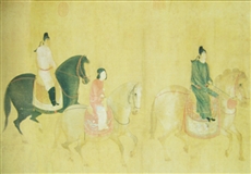 唐 虢国夫人游春图局部.jpg