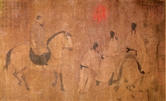唐 游骑图局部.bmp