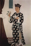 五代 曹元忠之子团花袍服.jpg