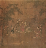 五代 阎苑女仙图局部 1.bmp